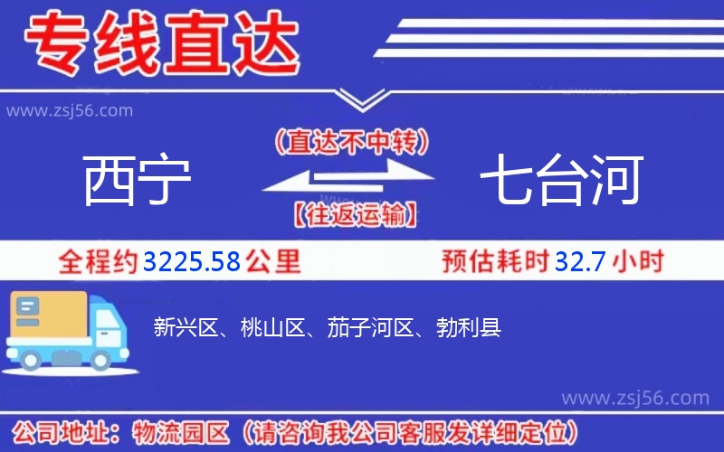 西寧到七臺(tái)河物流公司